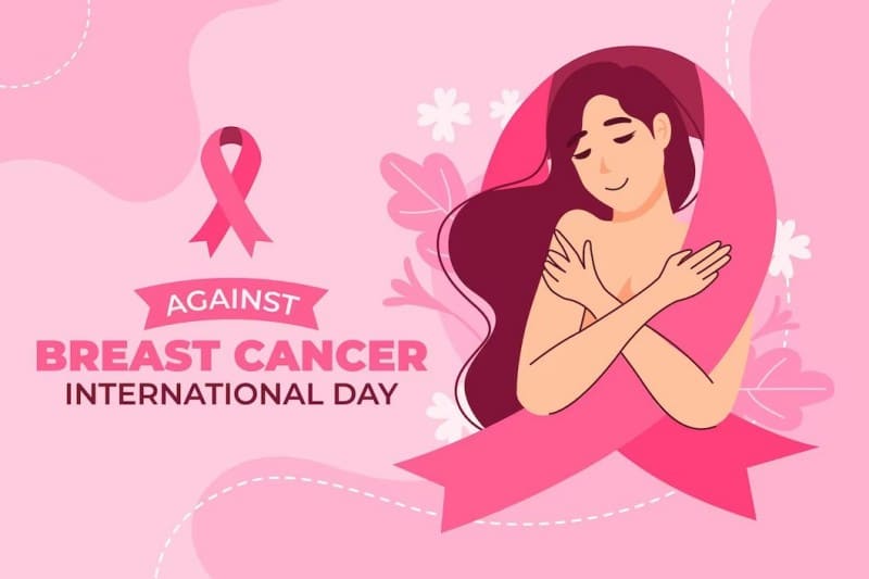 세계 유방암의 날 일러스트